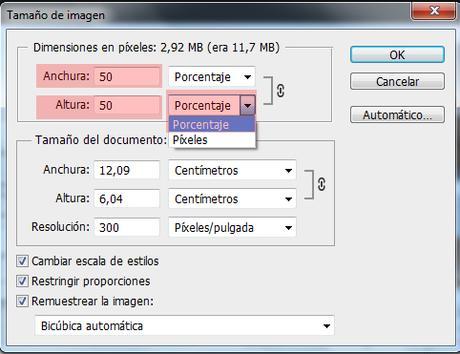 Como disminuir el tamaño de una imagen con Photoshop