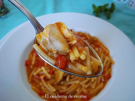 Fideos con Caballa