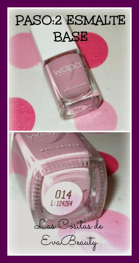 Mis manicuras (13): Manicura con puntos y Cupcake de fresa y chocolate.