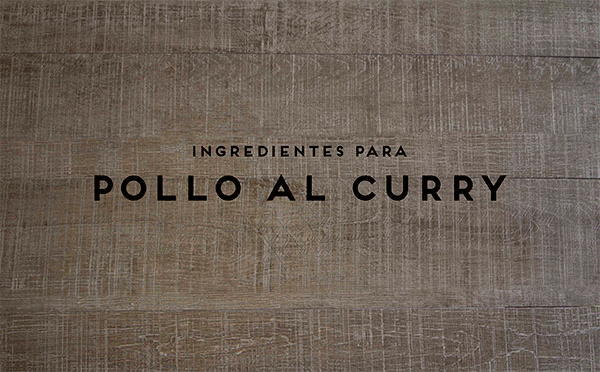 RECETA  |  Pollo al curry estilo indio