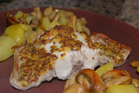 receta de lomo de conejo a la mostaza