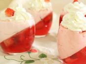 Gelatina fresas nata