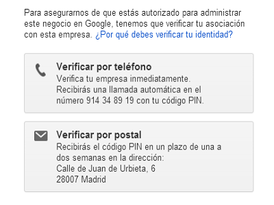 verificación google my busines