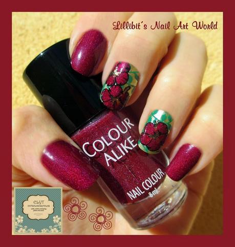 Placa de estampación Elyt A-8 + Dark Holo 503 de Colour Alike Placa de estampación Elyt A-8 + Dark Holo 503 de Colour Alike