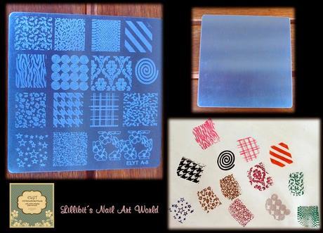 Placa de estampación Elyt A-8 + Dark Holo 503 de Colour Alike Placa de estampación Elyt A-8 + Dark Holo 503 de Colour Alike