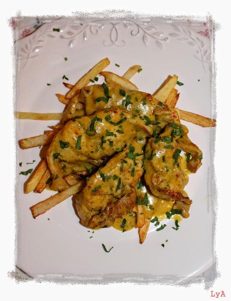 Conejo en pepitoria... que empezó siendo otra cosa.... para 32º Desafío en la cocina