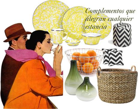 Escoge bien tus complementos (estos alegran cualquier espacio).