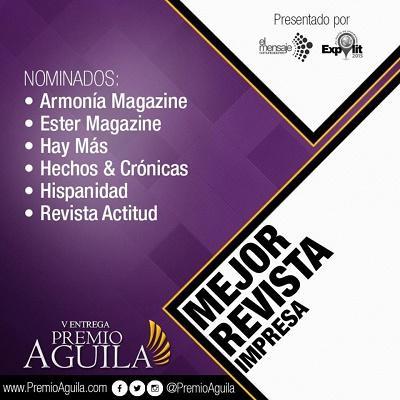 Revista Actitud Nominada A Premio Águila 2015