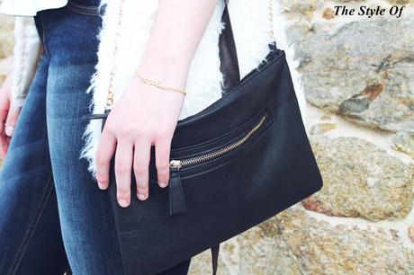 bolso clutch negro