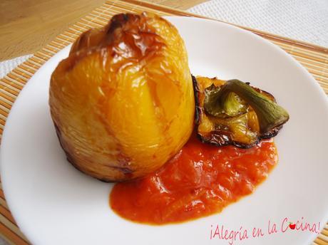 Pimientos Rellenos de Arroz y Atún Pimientos Rellenos de Arroz y Atun