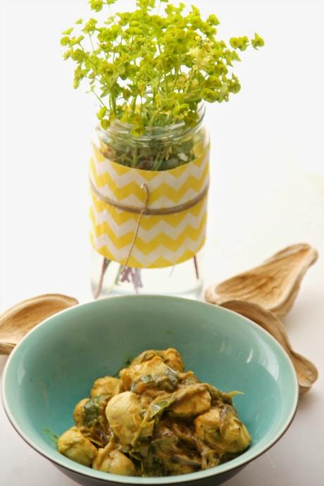 receta: pollo al curry -- recipe: curried chicken breats