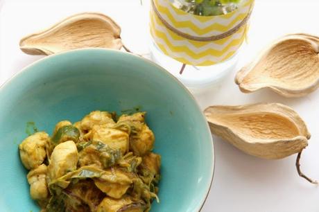 receta: pollo al curry -- recipe: curried chicken breats