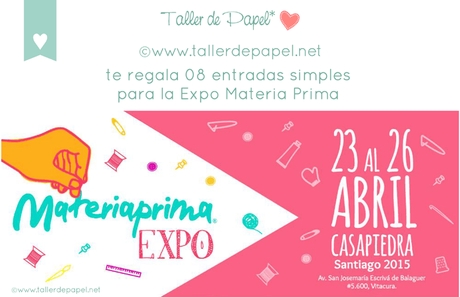 Good Monday! Con SORTEO por entradas para la Expo de Materia Prima :) Taller de Papel te regala 08 entradas simples para la Expo Materia Prima. Participa en este concurso para llevarte tu entrada :)