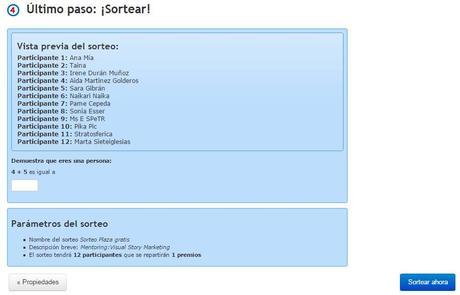 Realiza un sorteo con Sortea2, fácil y rápido.
