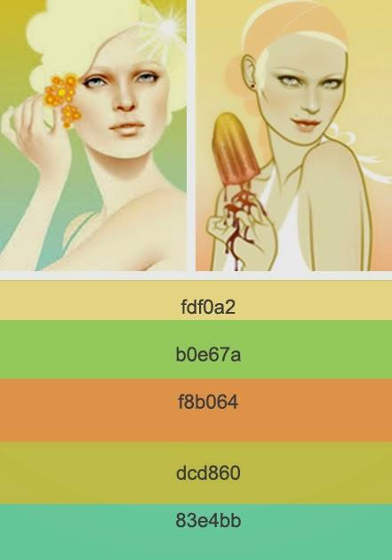 paleta de colores sorbete