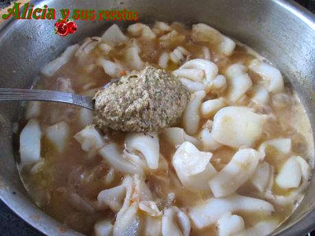 JIBIAS CON PICADA DE ALMENDRAS Y HIERBABUENA
