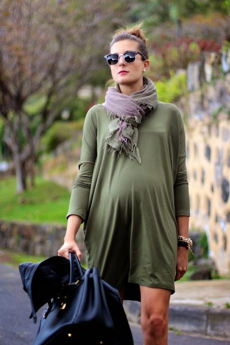 Khaki Oversize Dress