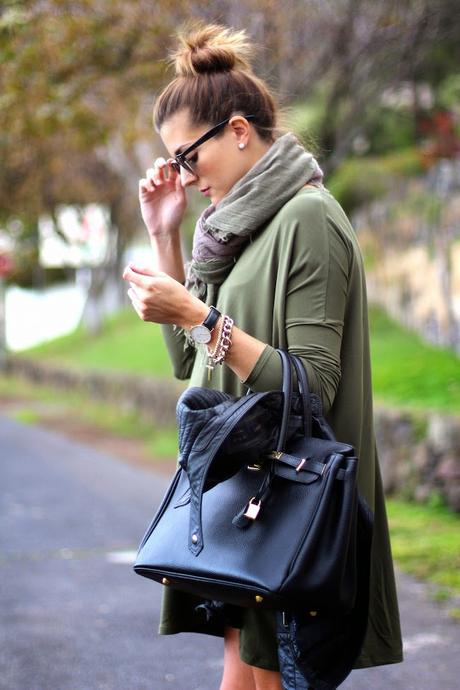 Khaki Oversize Dress