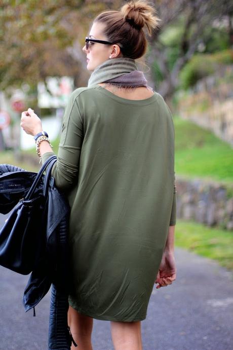 Khaki Oversize Dress