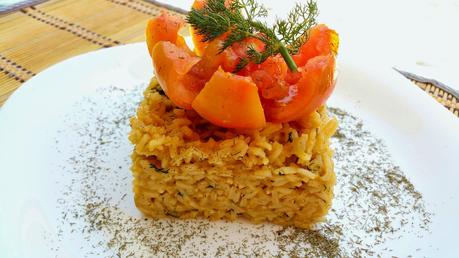 Arroz cremoso con calabaza y eneldo