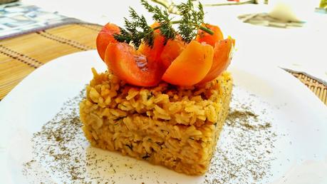 Arroz cremoso con calabaza y eneldo