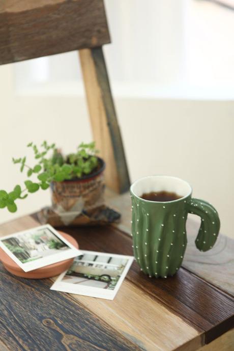 Coffee in a Cactus Mug