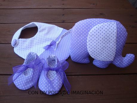 CONJUNTO BEBE EN LAVANDA......