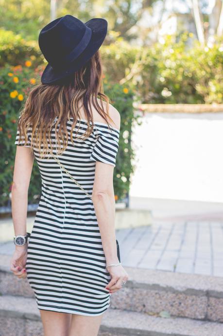 Mickey Mouse And Stripes On My Dress