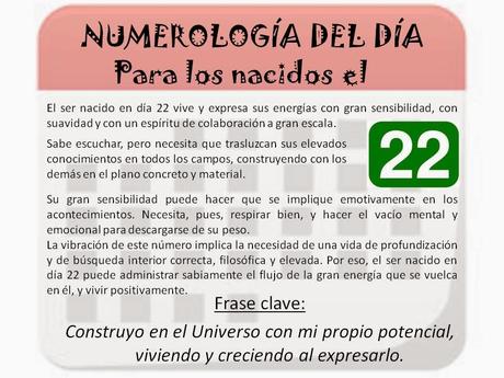 Numerología del día de nacimiento: 4, 13, 22 y 31