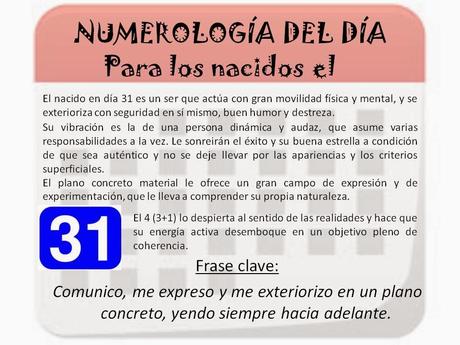 Numerología del día de nacimiento: 4, 13, 22 y 31