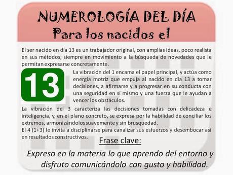 Numerología del día de nacimiento: 4, 13, 22 y 31