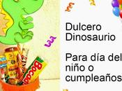 Manualidades para niño dulcero dinosaurio