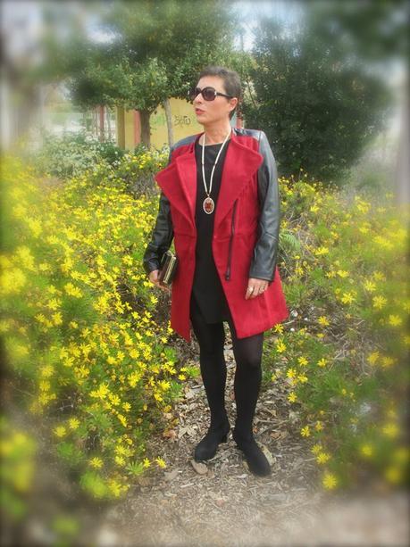 Mi nueva chaqueta de Romwe fashion, moda, tienda online asiática, tienda online, chaqueta, abrigo, faux leather, burgundy coat, coat, romwe,