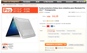 Carcasa MacBook Pro 13,3%22 - DealeXtreme