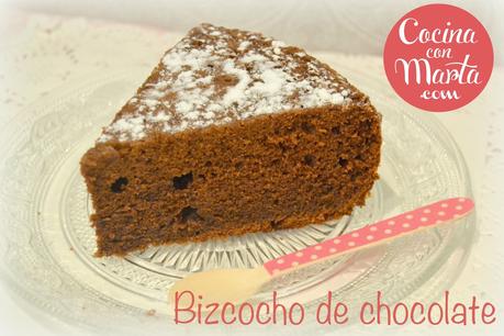 Receta hecha con olla GM, bizcocho de chocolate casero. Fácil, rápido y sencillo. Cocina con Marta.