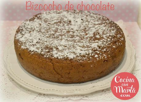 Receta hecha con olla GM, bizcocho de chocolate casero. Fácil, rápido y sencillo. Cocina con Marta.