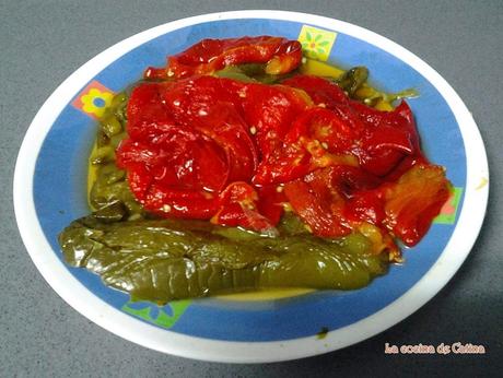 Timbal de pimientos con ventresca de bonito