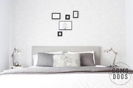 White And Grey Bedroom