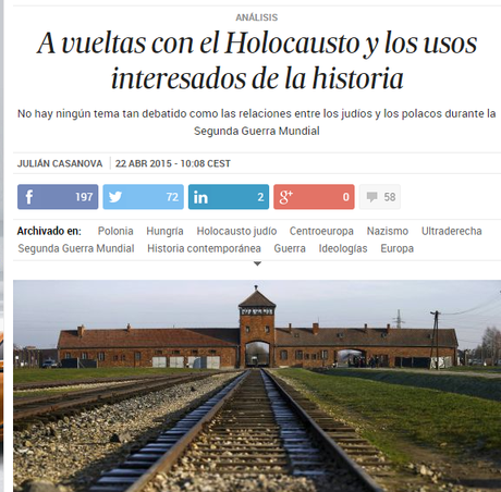 A VUELTAS CON EL HOLOCAUSTO. ARTICULO DE JULIÁN CASANOVA