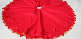 Como hacer un pie o falda de árbol navideño sin usar máquina de coser. Tips para la mudanza (Inspiración)