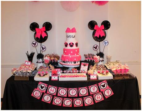 Minnie Mouse Birthday Invitations & Party Ideas Decor.