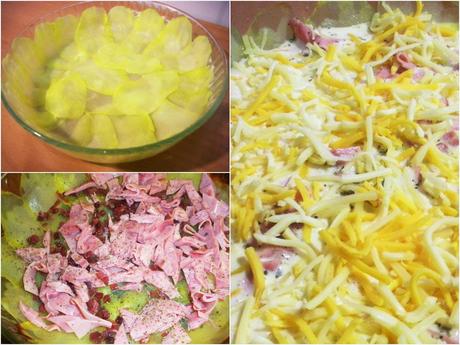 Quiche de patatas y jamón