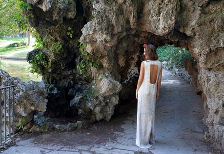 vestido novia con espalda descubierta