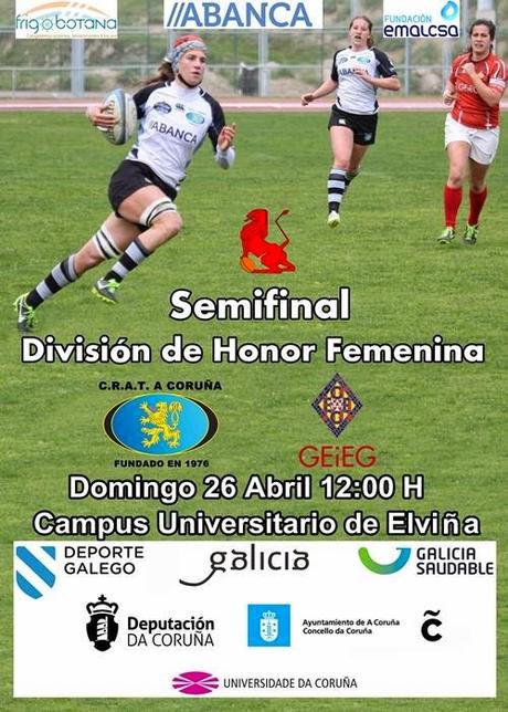 HORARIOS, CAMPOS Y ÁRBITROS DE LA JORNADA DE RUGBY NACIONAL DEL 25 Y 26 DE ABRIL DE 2015