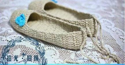 PANTUFLAS A CROCHET