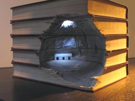 Arte con libros. Día del libro