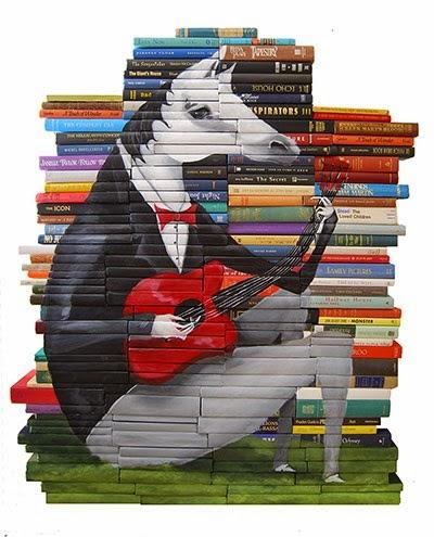 Arte con libros. Día del libro