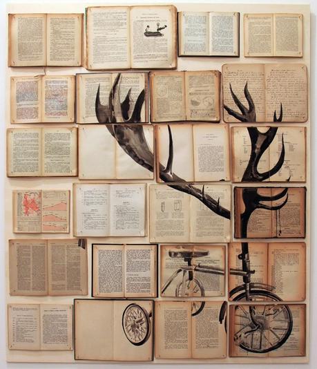 Arte con libros. Día del libro