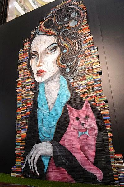 Arte con libros. Día del libro