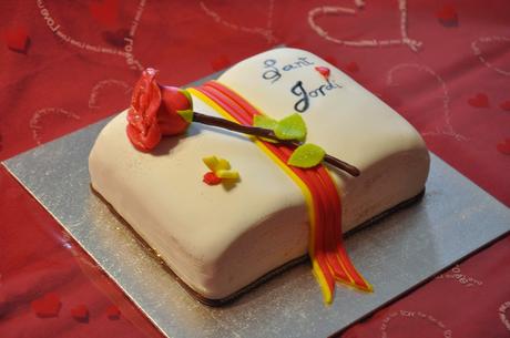 Tarta Libro Sant Jordi